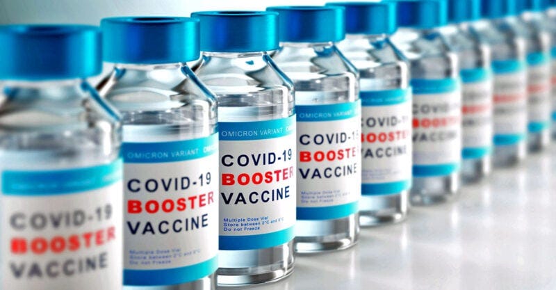 covid-19 booster vaccine bottles