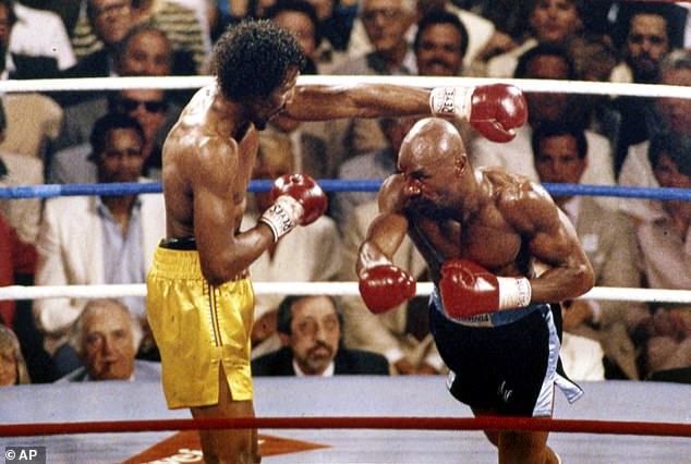 Hearns v Hagler will go down as one of the all time greatest fights as Hagler knocked his rival out in three rounds in Las Vegas