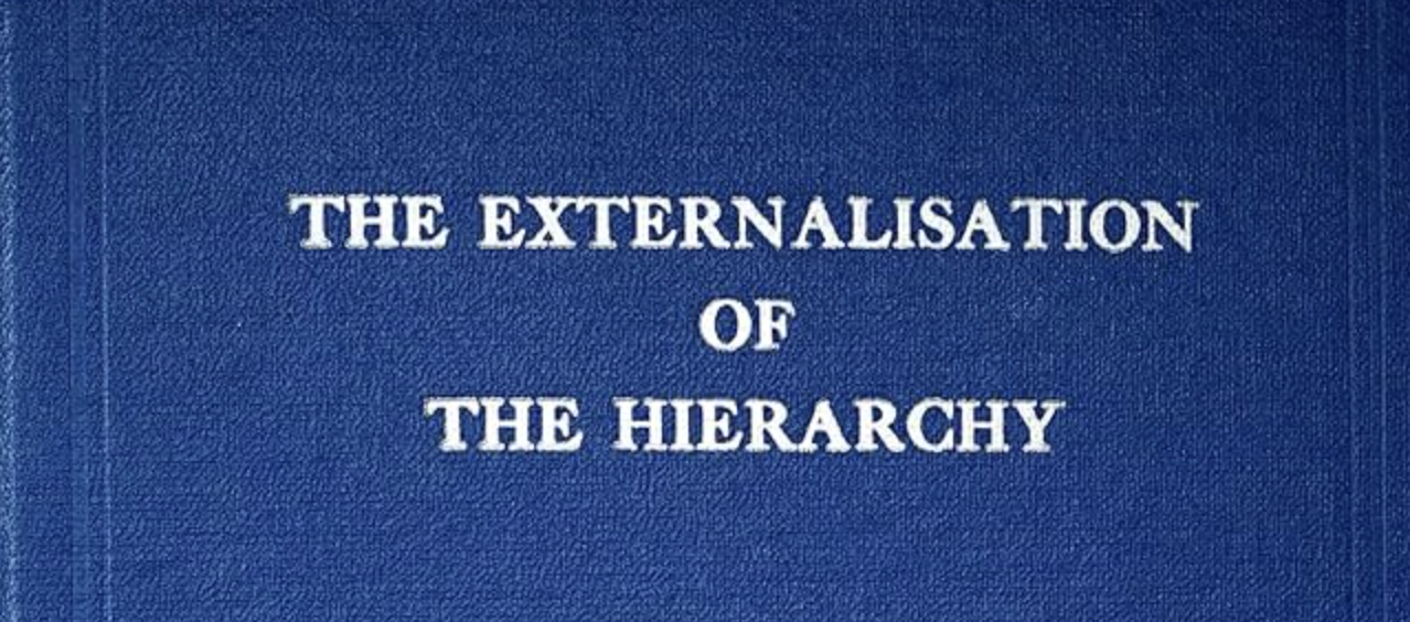 The Externalisation of the Hierarchy The Externalisation of the Hierarchy