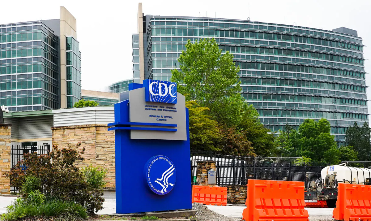 The Centers for Disease Control and Prevention (CDC) headquarters in Atlanta on April 23, 2020. (Tami Chappell/AFP via Getty Images)