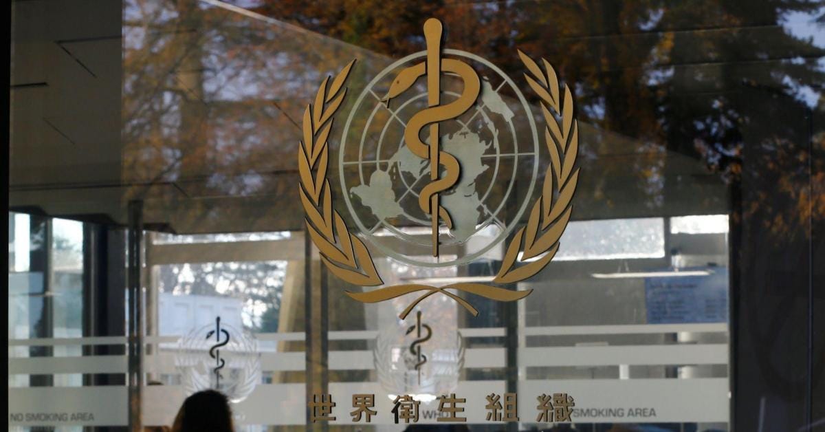 A logo is pictured at the World Health Organization headquarters in Geneva, Switzerland. A logo is pictured at the World Health Organization headquarters in Geneva, Switzerland.
