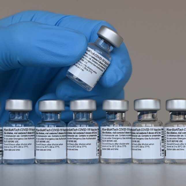 EUA Pfizer vial Covid-19 vaccination
